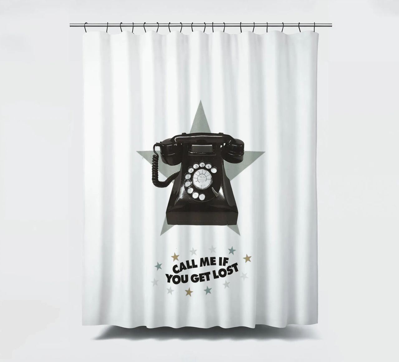 Call Me If You Get Lost tenda da doccia da Attaboy Dsgn