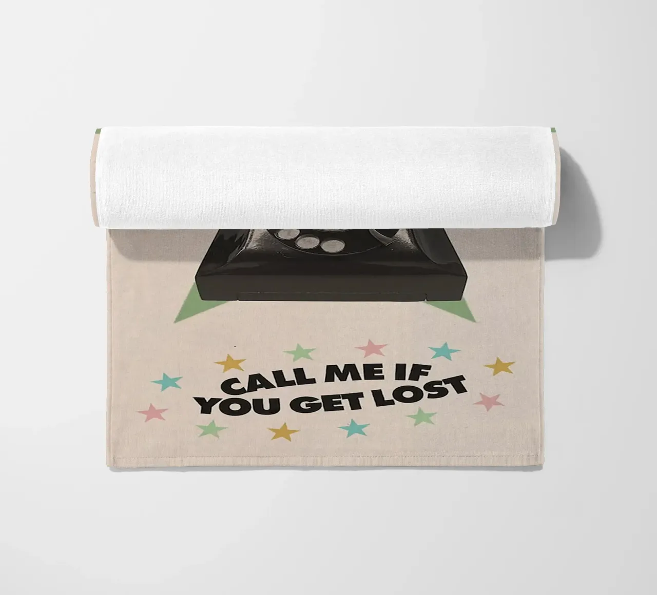 Call Me If You Get Lost Strandtuch von Attaboy Dsgn