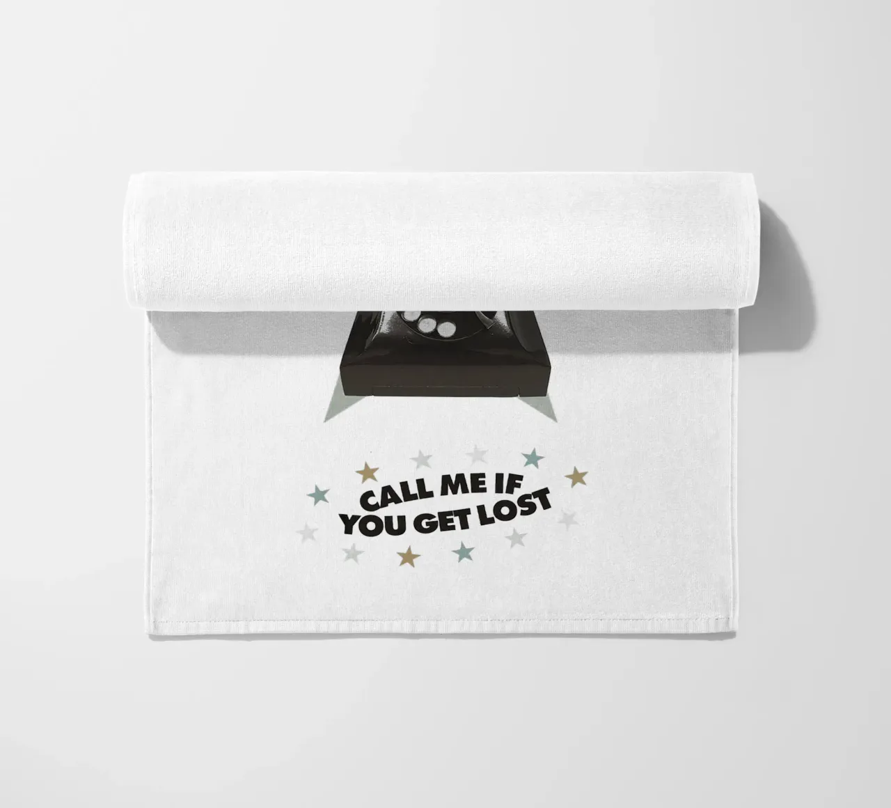Call Me If You Get Lost Strandtuch von Attaboy Dsgn