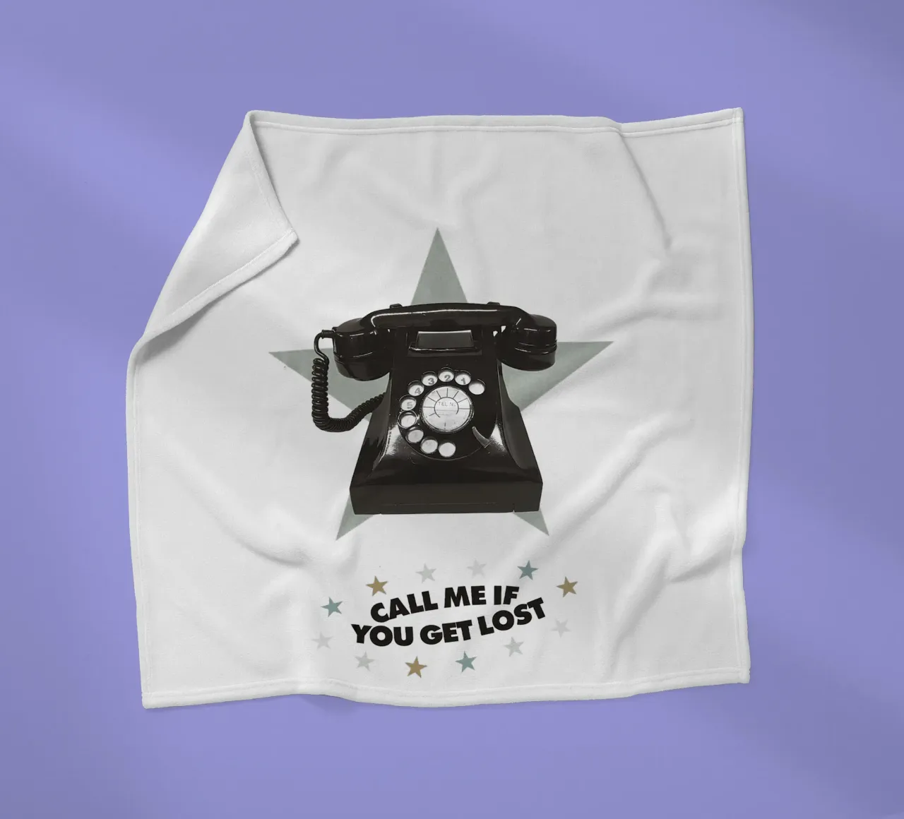 Call Me If You Get Lost fleece blanket by Attaboy Dsgn