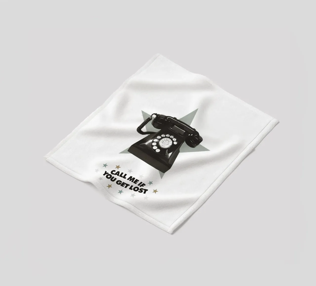 Call Me If You Get Lost fleece blanket by Attaboy Dsgn