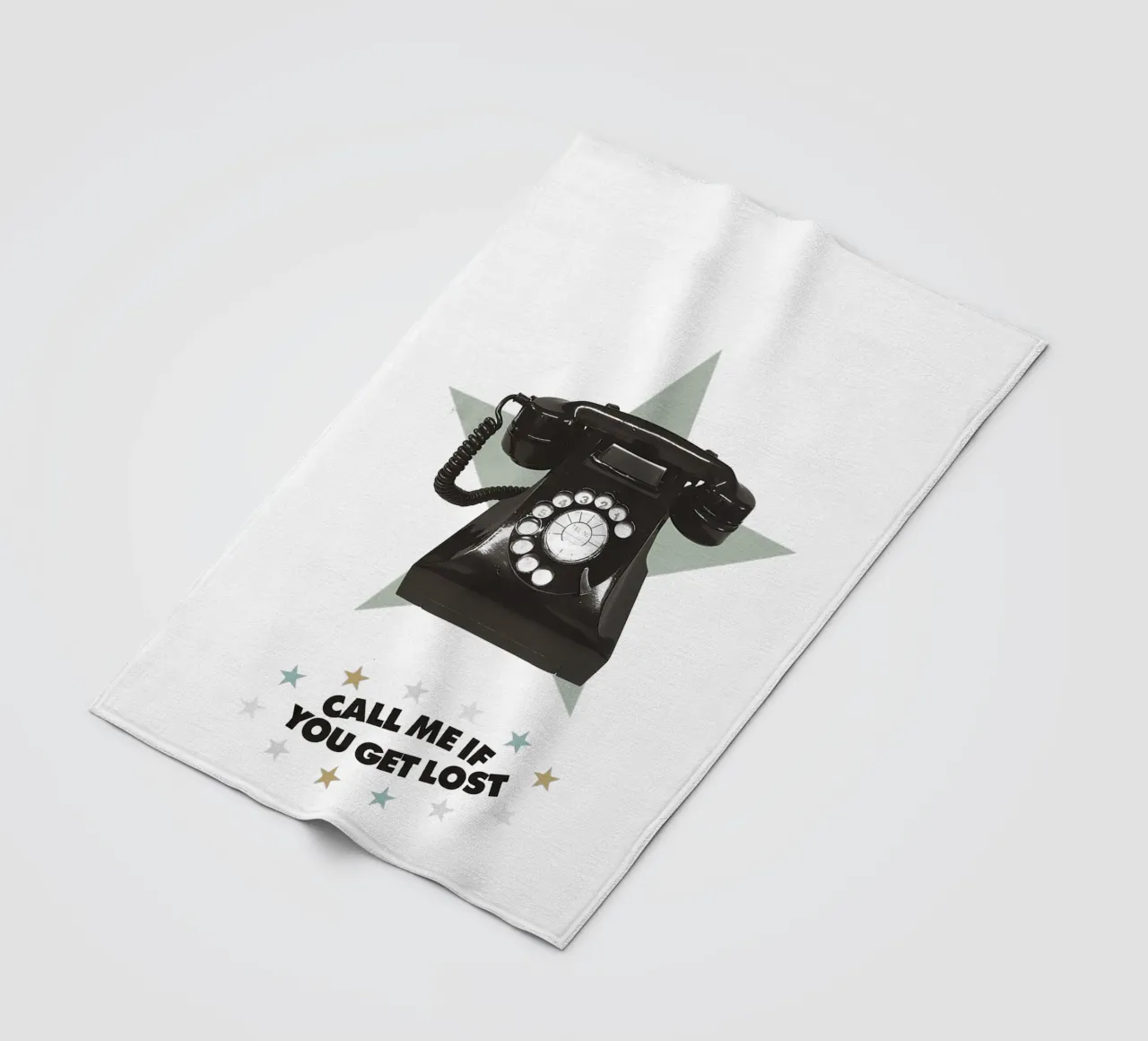 Call Me If You Get Lost fleece blanket by Attaboy Dsgn