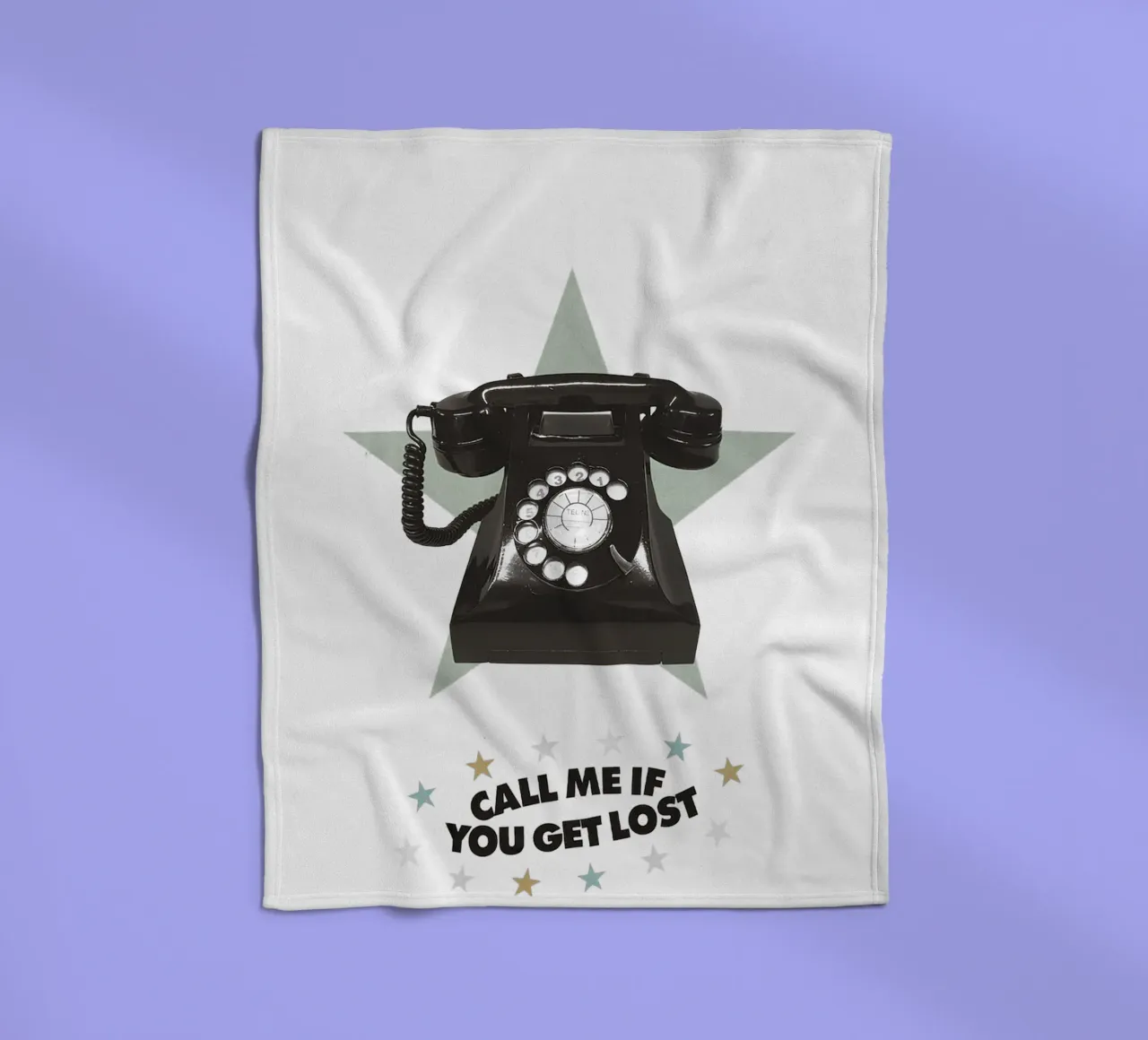 Call Me If You Get Lost fleece blanket by Attaboy Dsgn