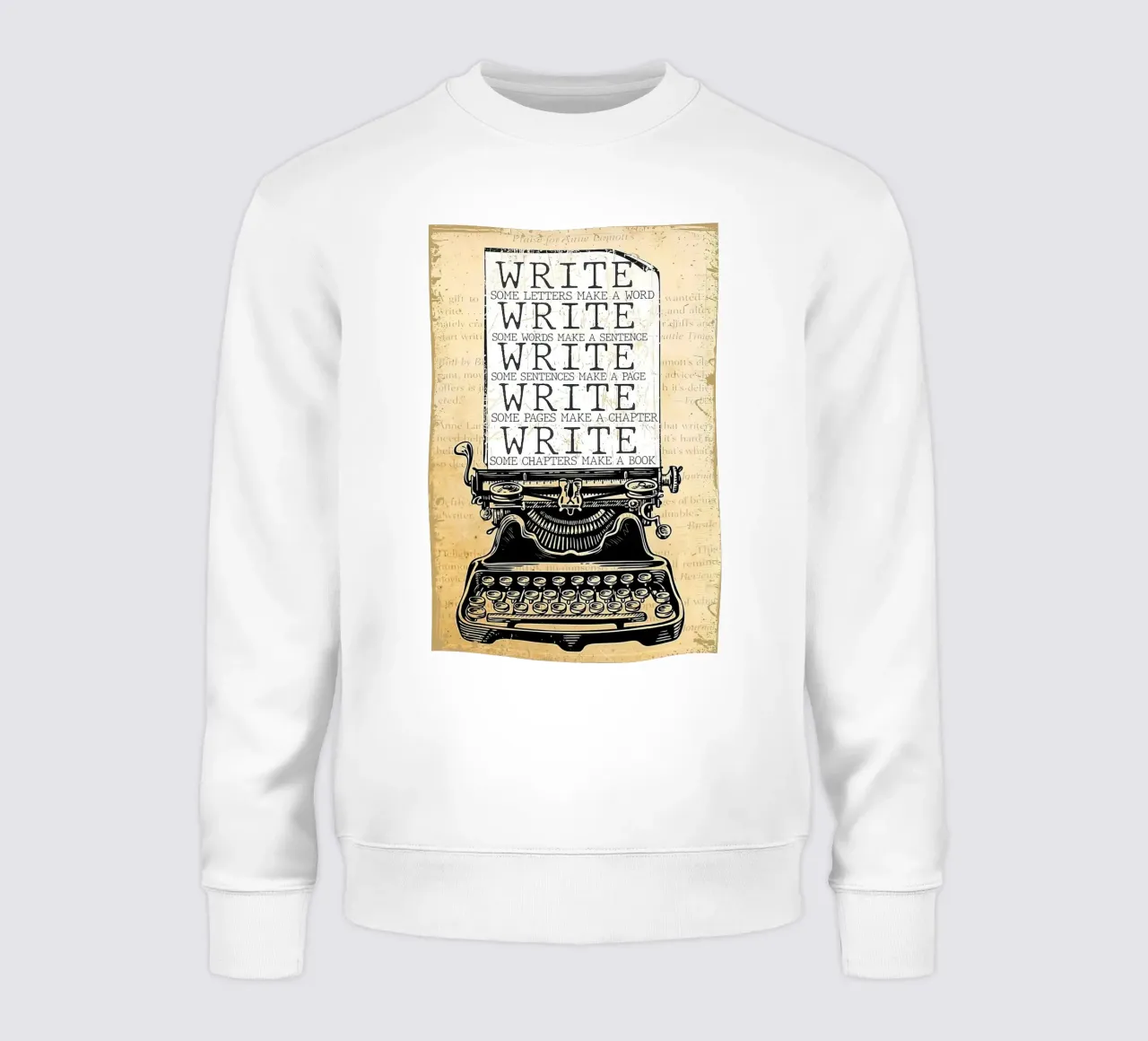 Write Some Letters Make A Word Writer sweatshirt by Aaronshop