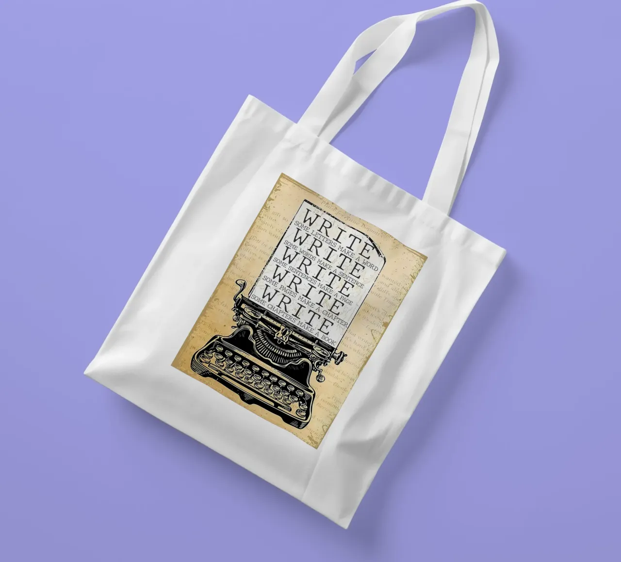 Write Some Letters Make A Word Writer tote bag by Aaronshop