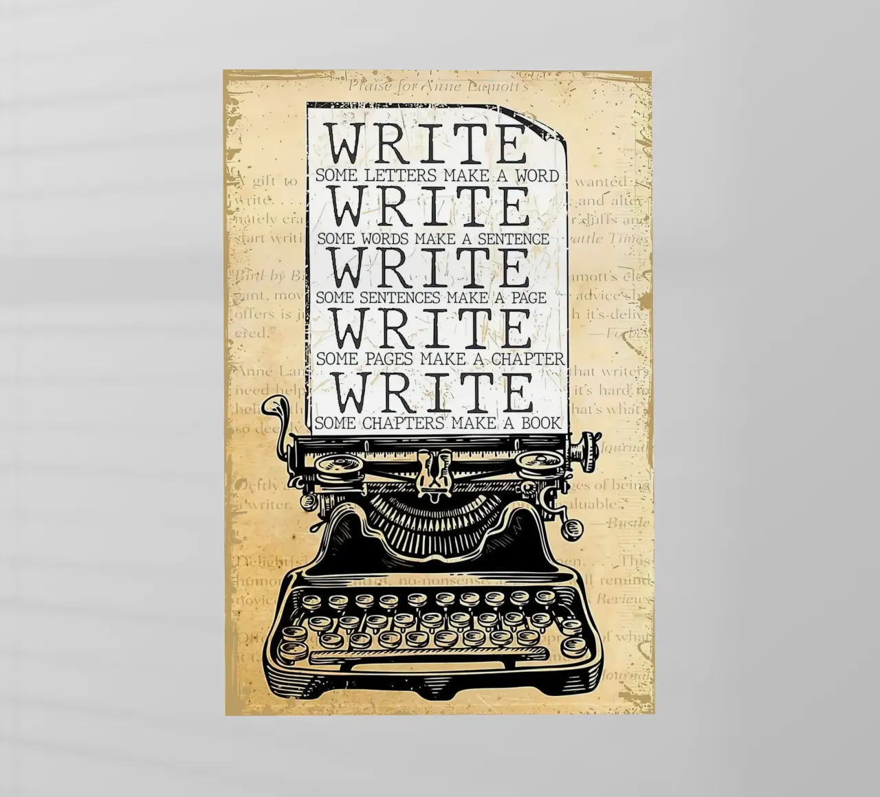 Write Some Letters Make A Word Writer backlit film by Aaronshop
