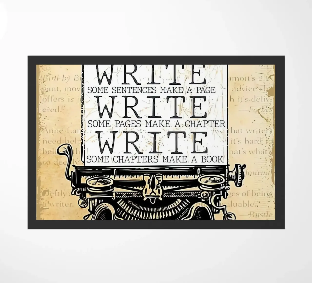 Write Some Letters Make A Word Writer doormat by Aaronshop