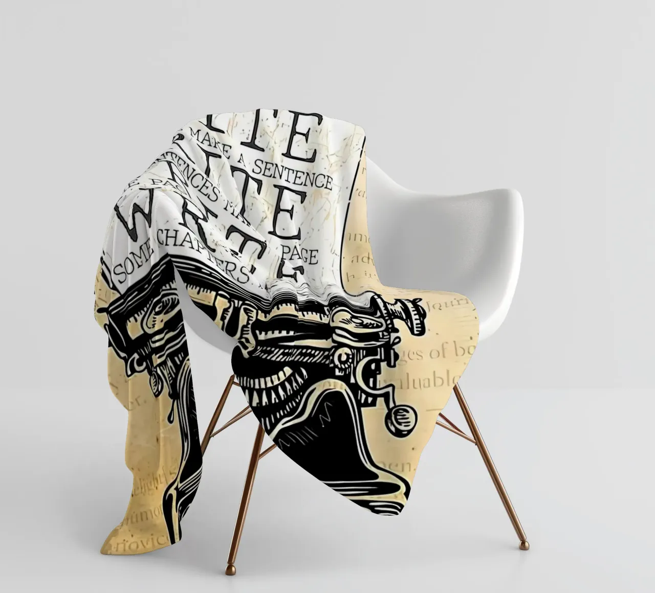 Write Some Letters Make A Word Writer fleece blanket by Aaronshop