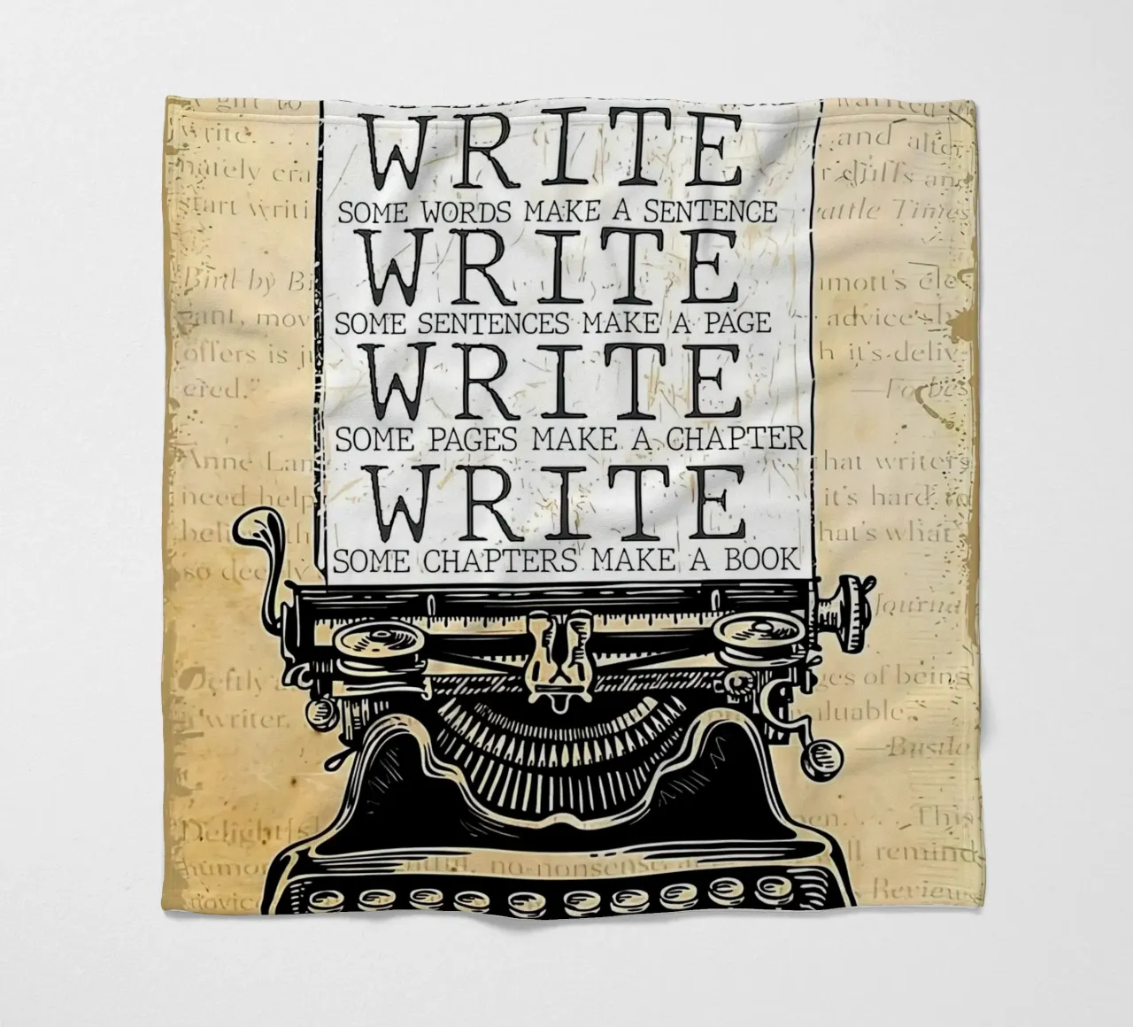 Write Some Letters Make A Word Writer fleece blanket by Aaronshop