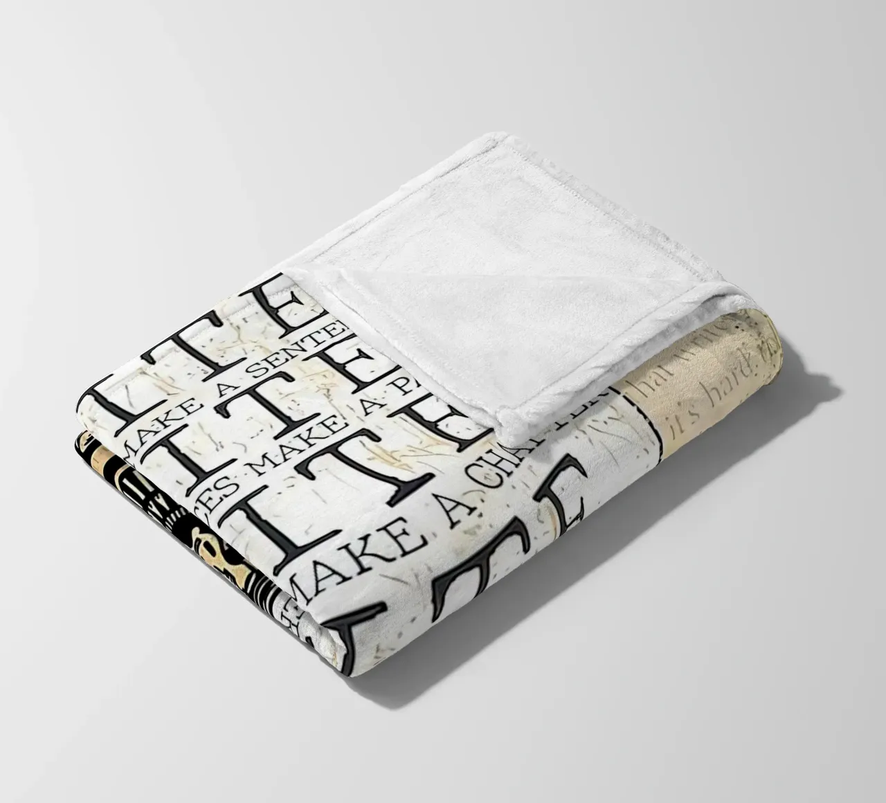 Write Some Letters Make A Word Writer fleece blanket by Aaronshop