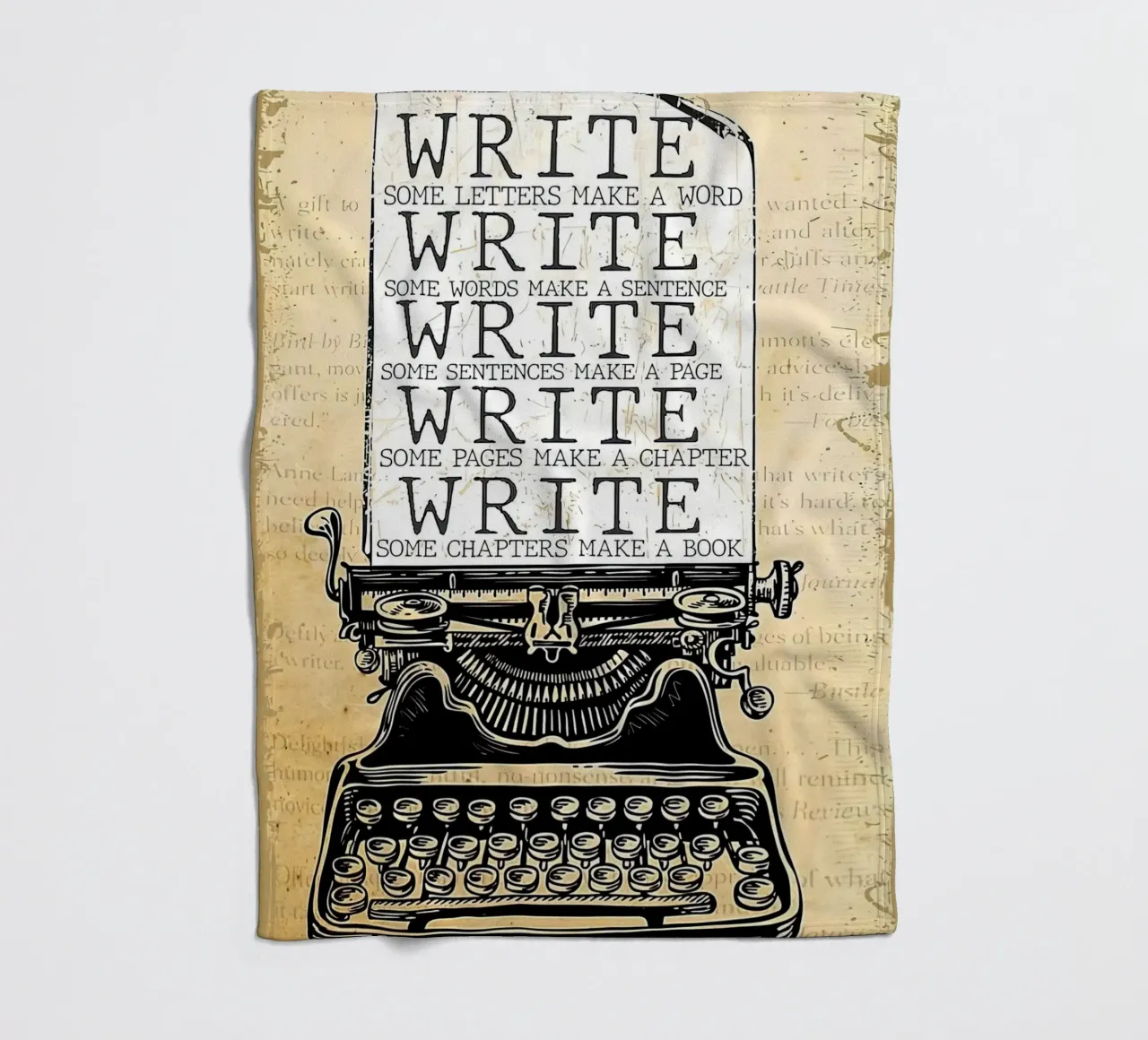 Write Some Letters Make A Word Writer fleece blanket by Aaronshop