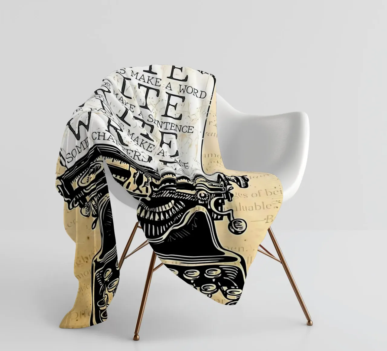 Write Some Letters Make A Word Writer fleece blanket by Aaronshop