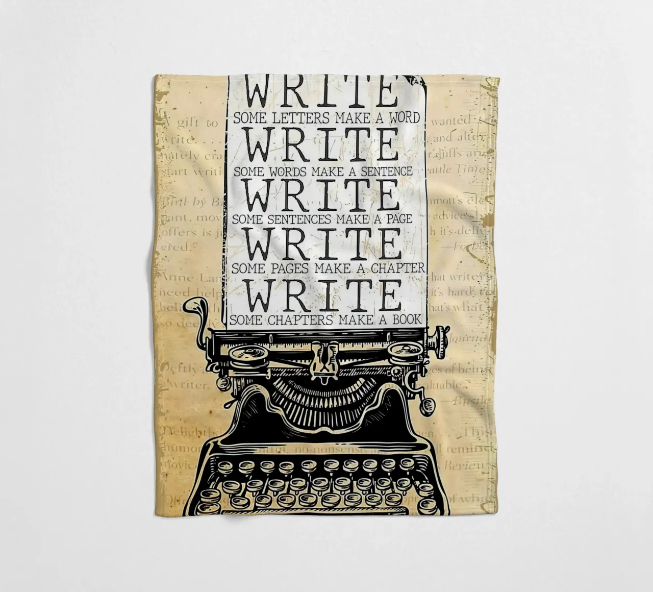 Write Some Letters Make A Word Writer fleece blanket by Aaronshop
