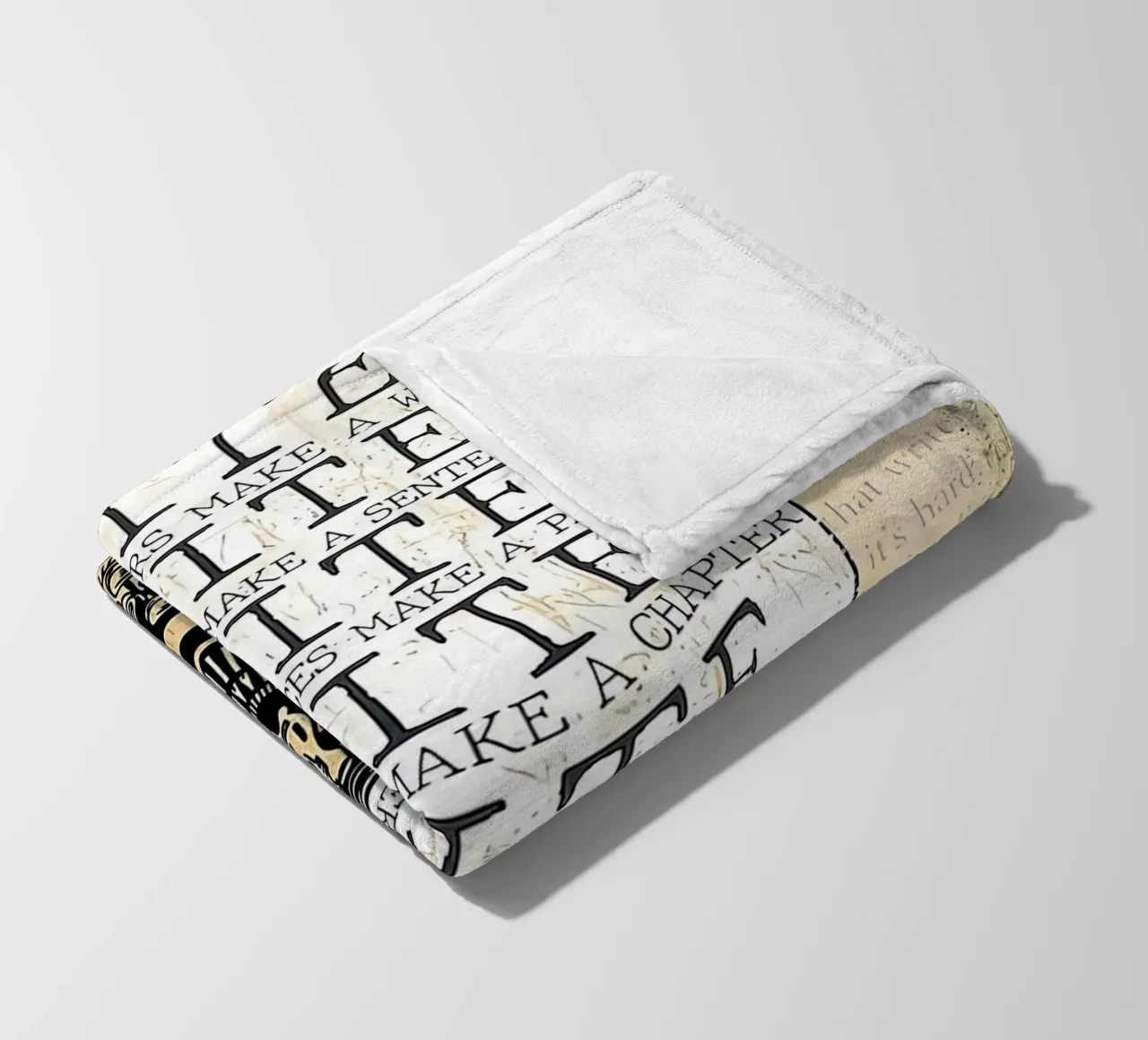 Write Some Letters Make A Word Writer fleece blanket by Aaronshop