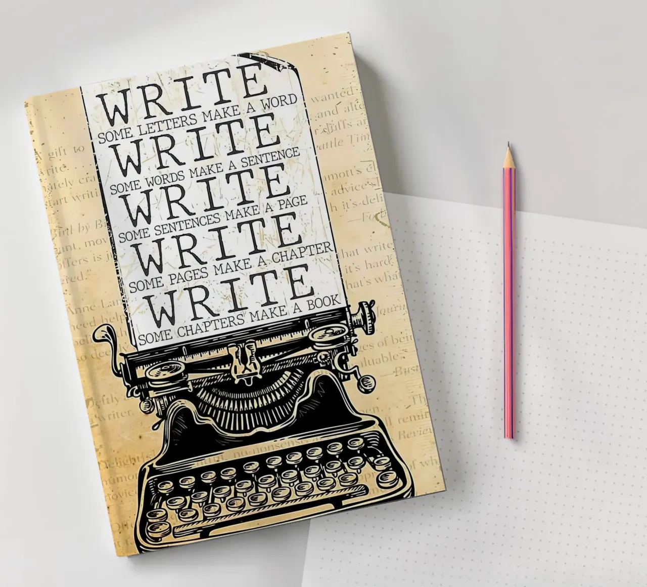 Write Some Letters Make A Word Writer notebook by Aaronshop