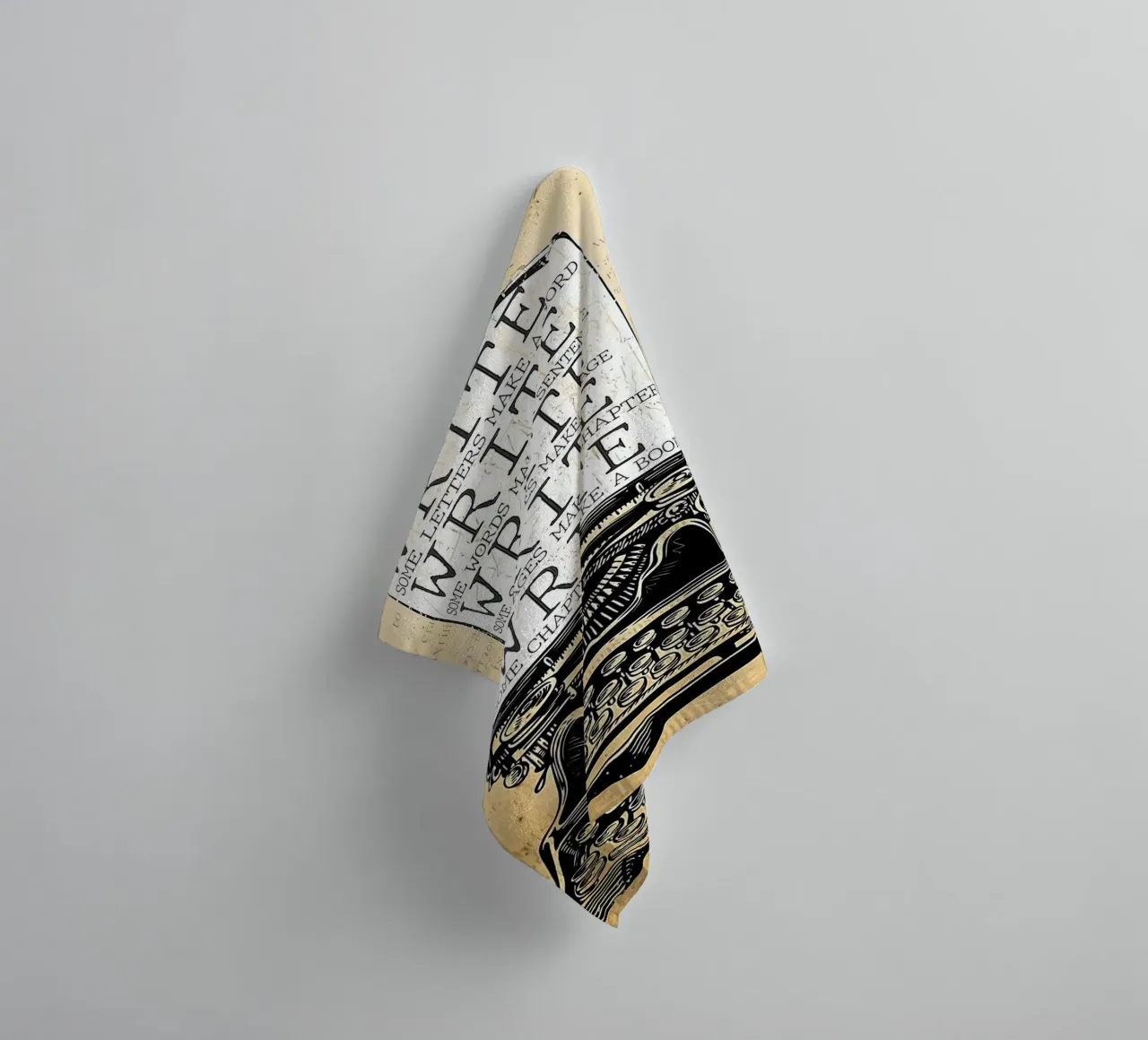 Write Some Letters Make A Word Writer towel by Aaronshop