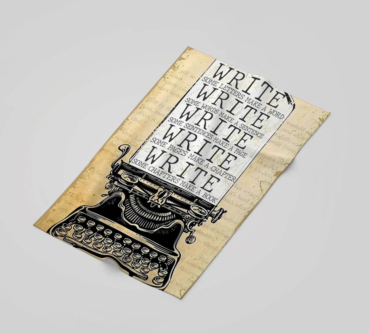 Write Some Letters Make A Word Writer beach towel by Aaronshop