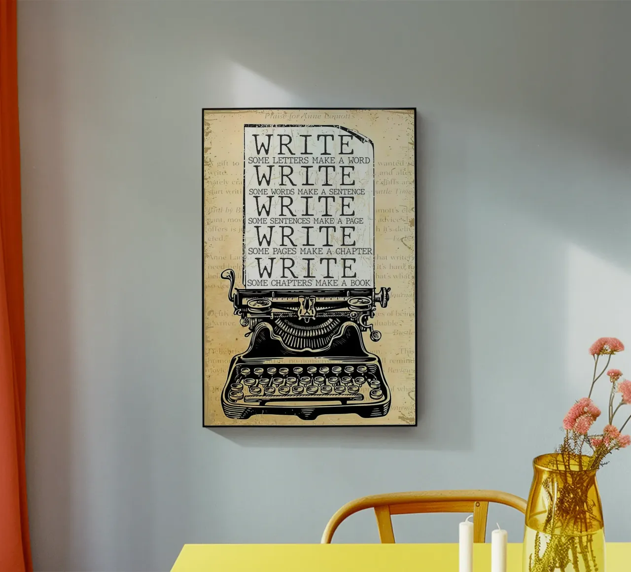 Write Some Letters Make A Word Writer acrylic glass by Aaronshop