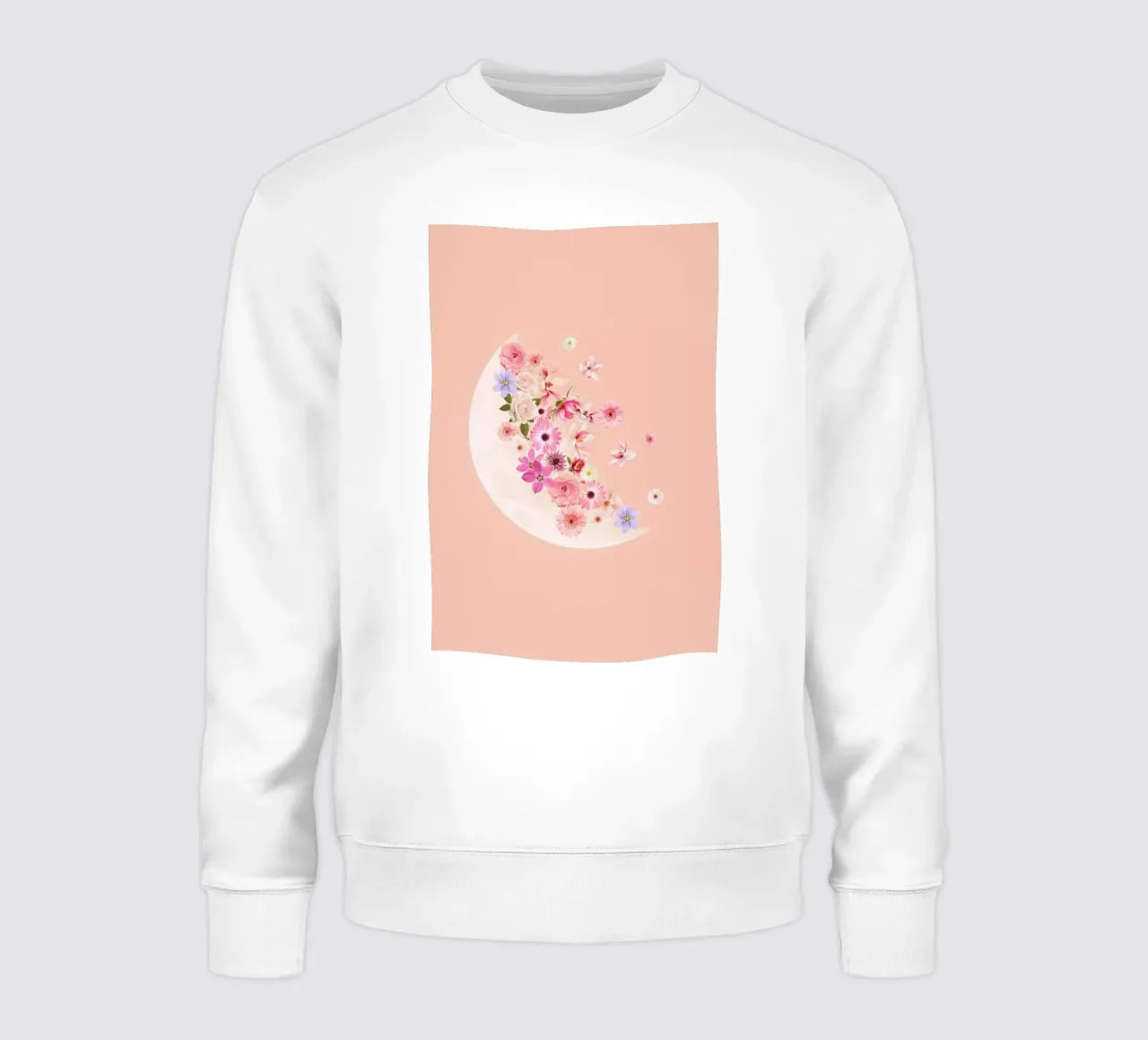 Spring Floral Moon felpa da cafelab