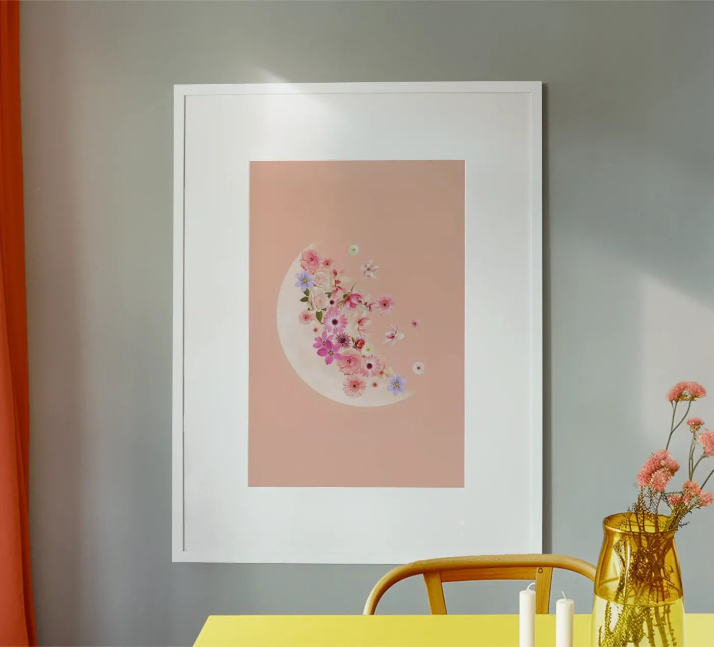 Spring Floral Moon poster da cafelab