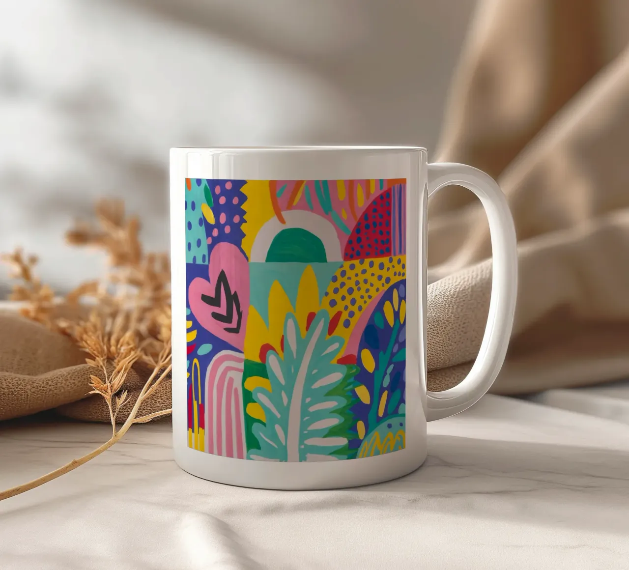 Fusione geometrica della natura tazza in ceramica da Zep Layers