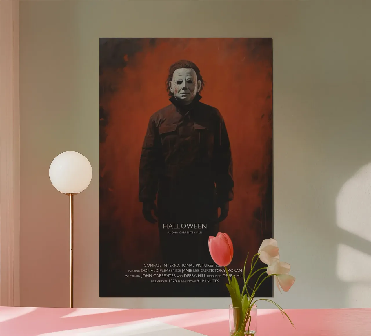 Michael Myers/Halloween poster con telaio in legno da Attaboy Dsgn
