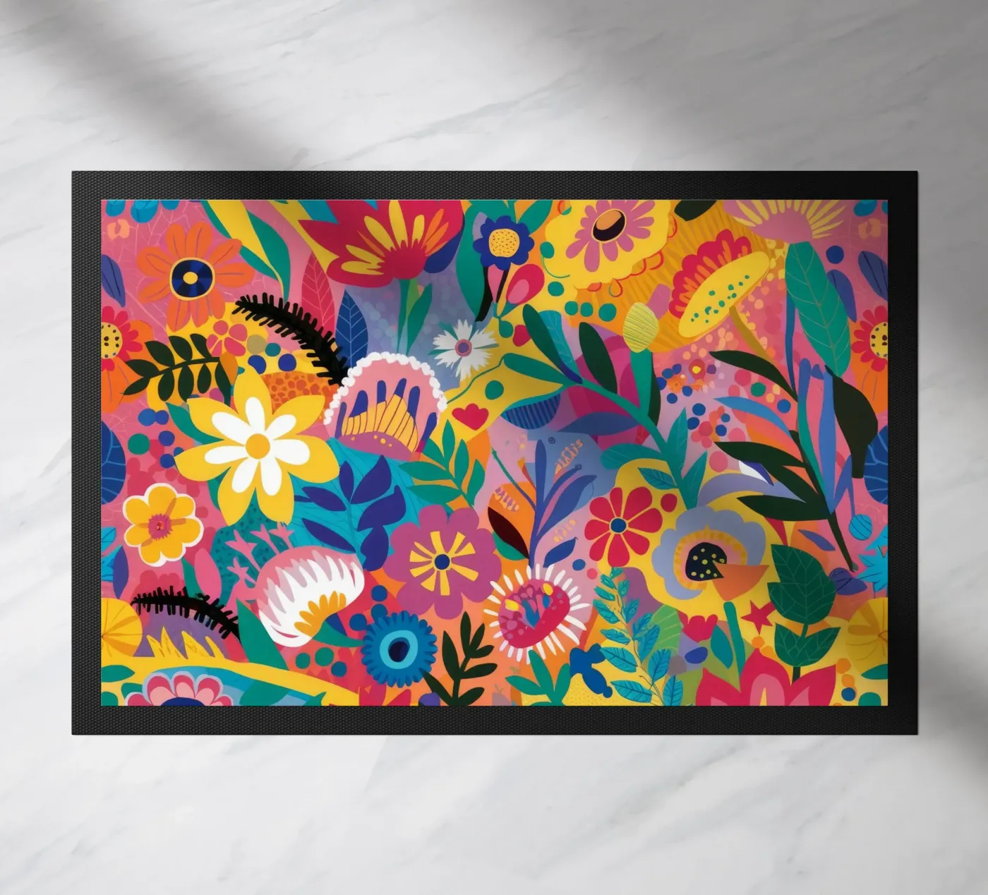 Wildflower Explosion doormat by Zep Layers