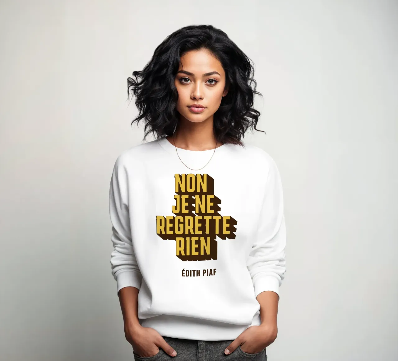 Non Je Ne Regrette Rien felpa da Gunawan Rb