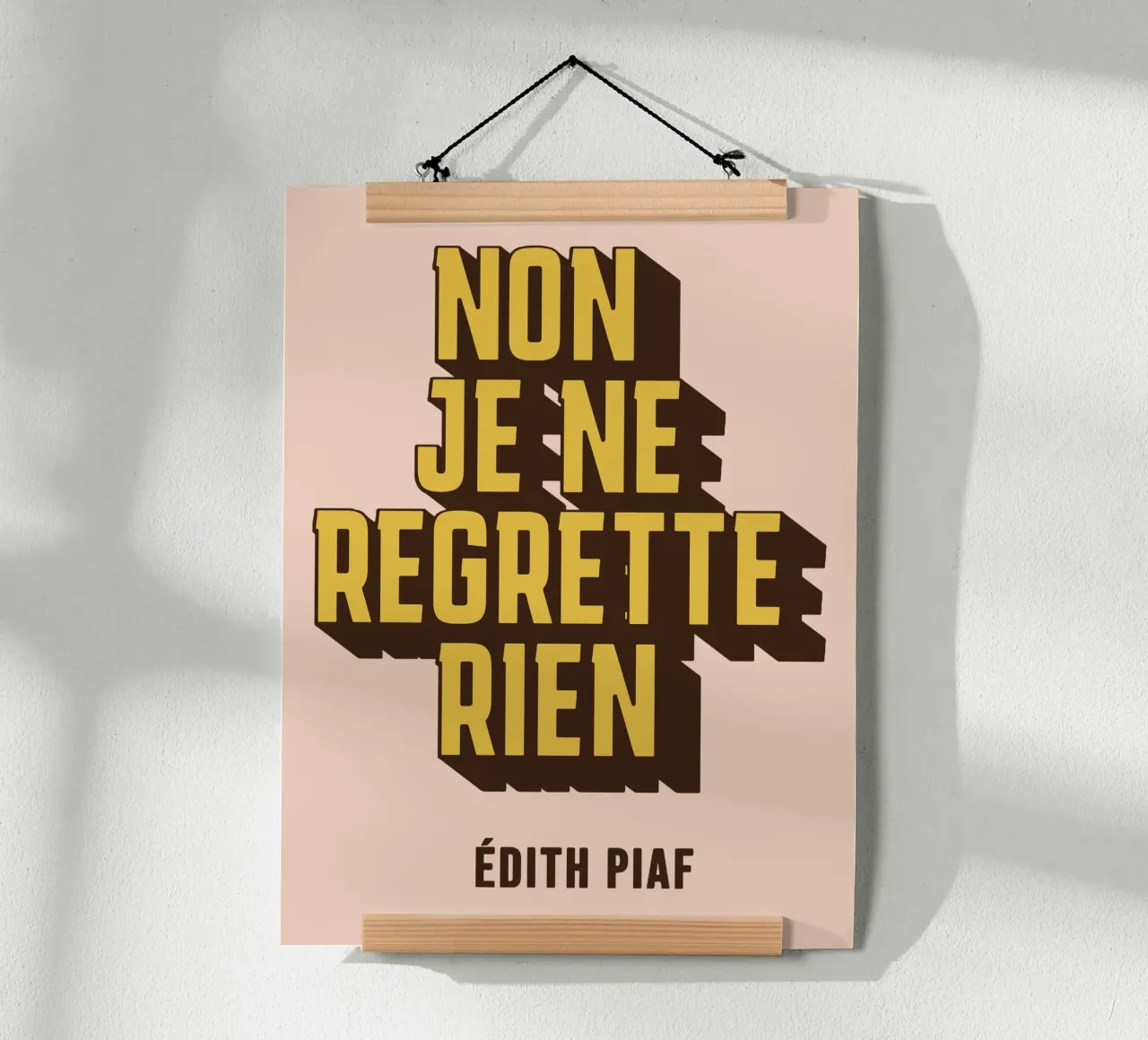 Non Je Ne Regrette Rien poster da Gunawan Rb