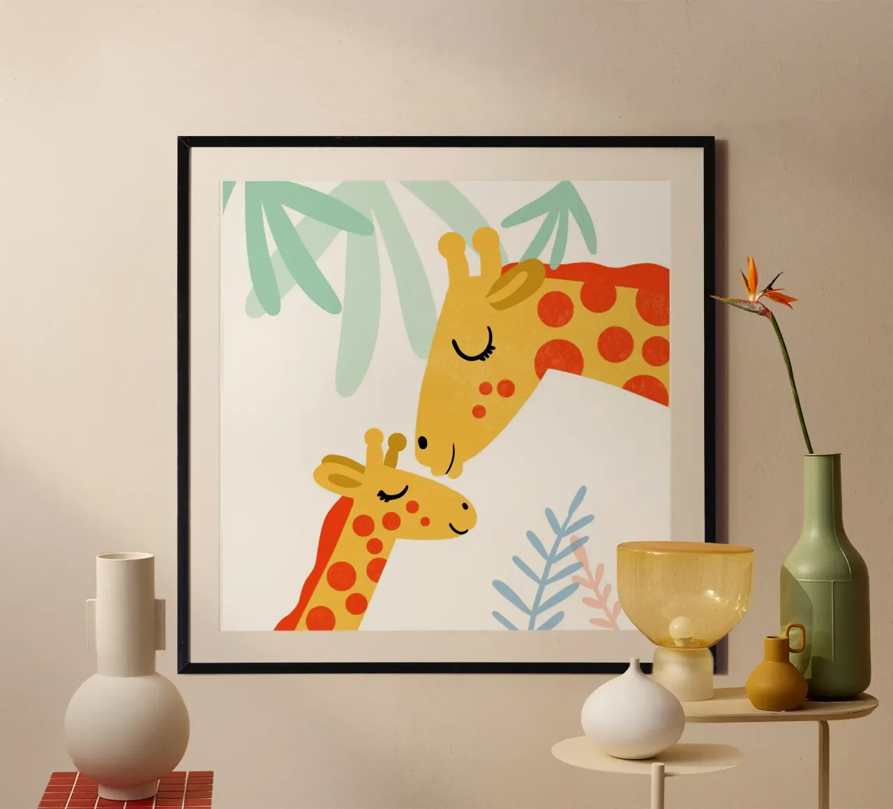 Giraffeliebe 3 carta hahnemühle da Julia Reyelt