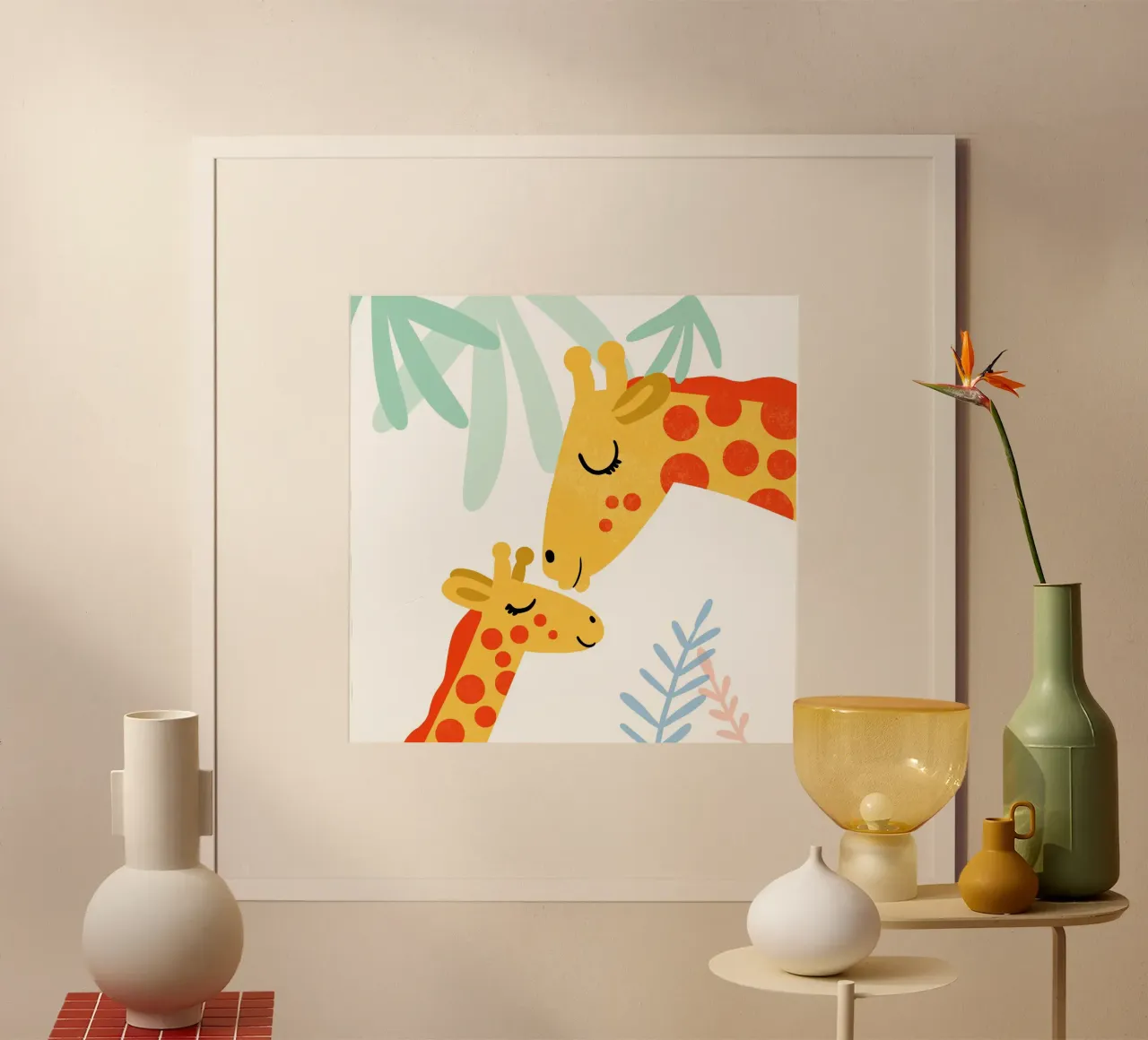 Giraffeliebe 3 carta hahnemühle da Julia Reyelt