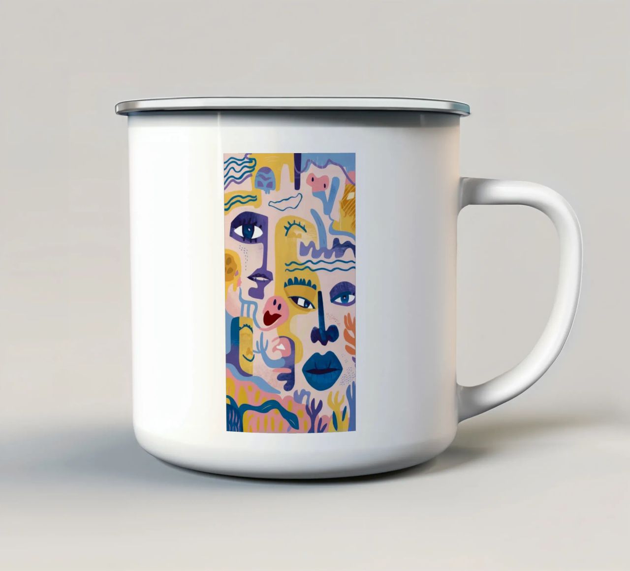 Surreale Visage Bloom tazza in smalto da Zep Layers