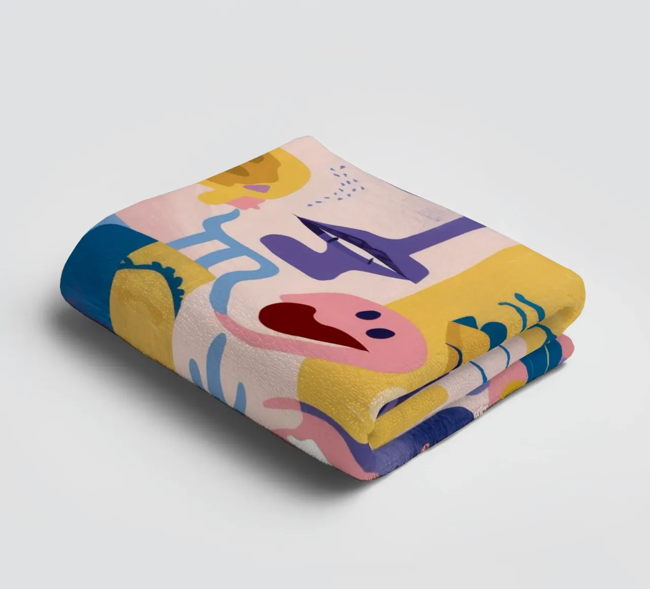 Surreal Visage Bloom towel by Zep Layers
