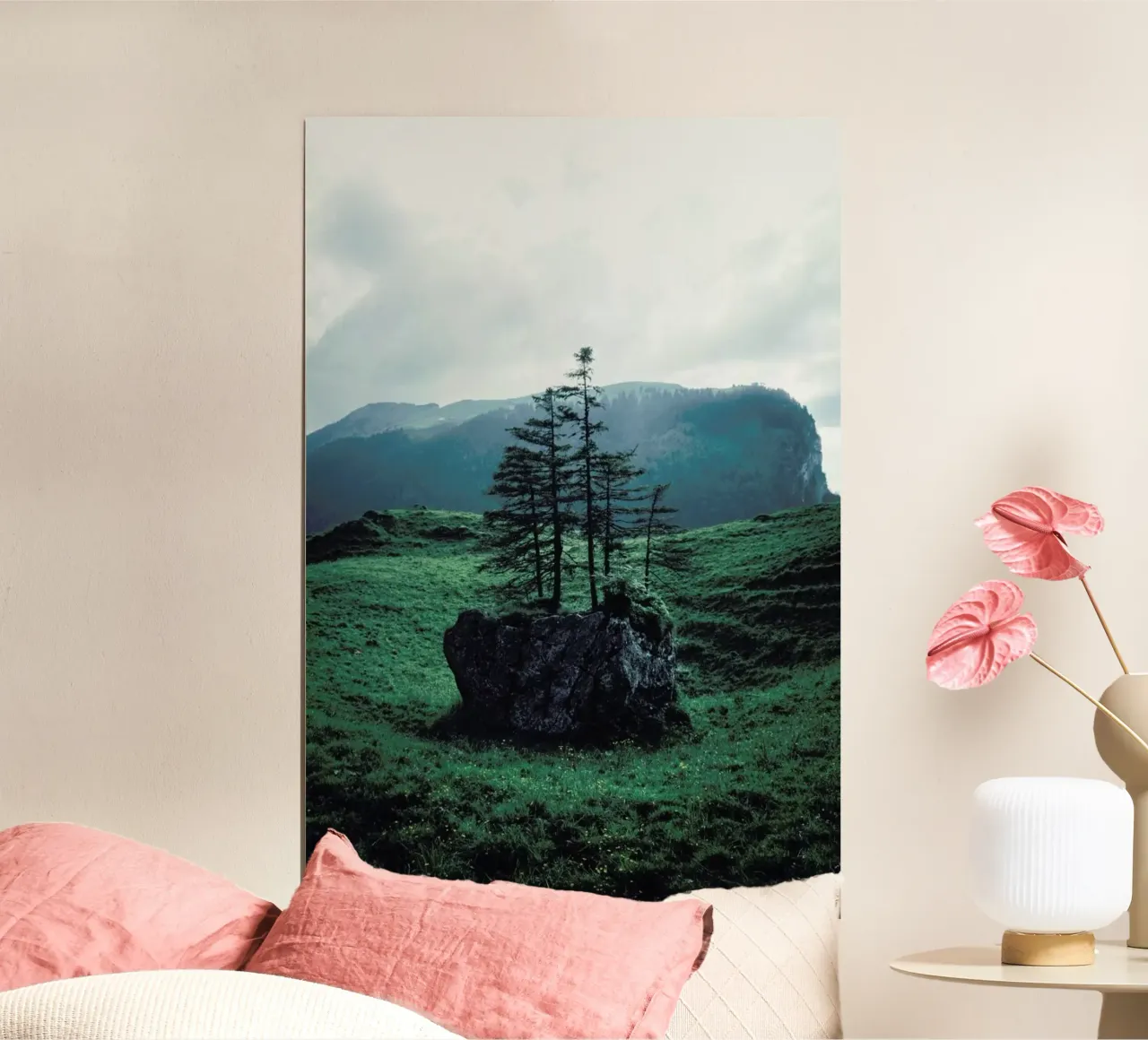 A Quiet Morn poster with wooden frame by METROPOLIS
