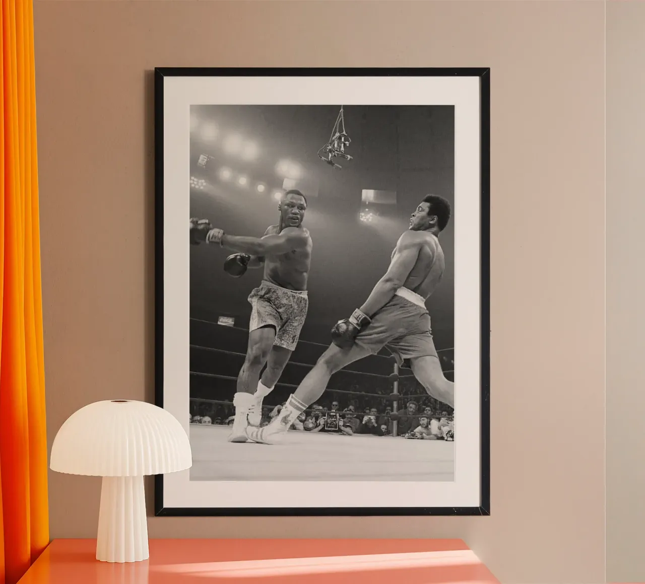 Fight of the Century poster con telaio in alluminio da Attaboy Dsgn