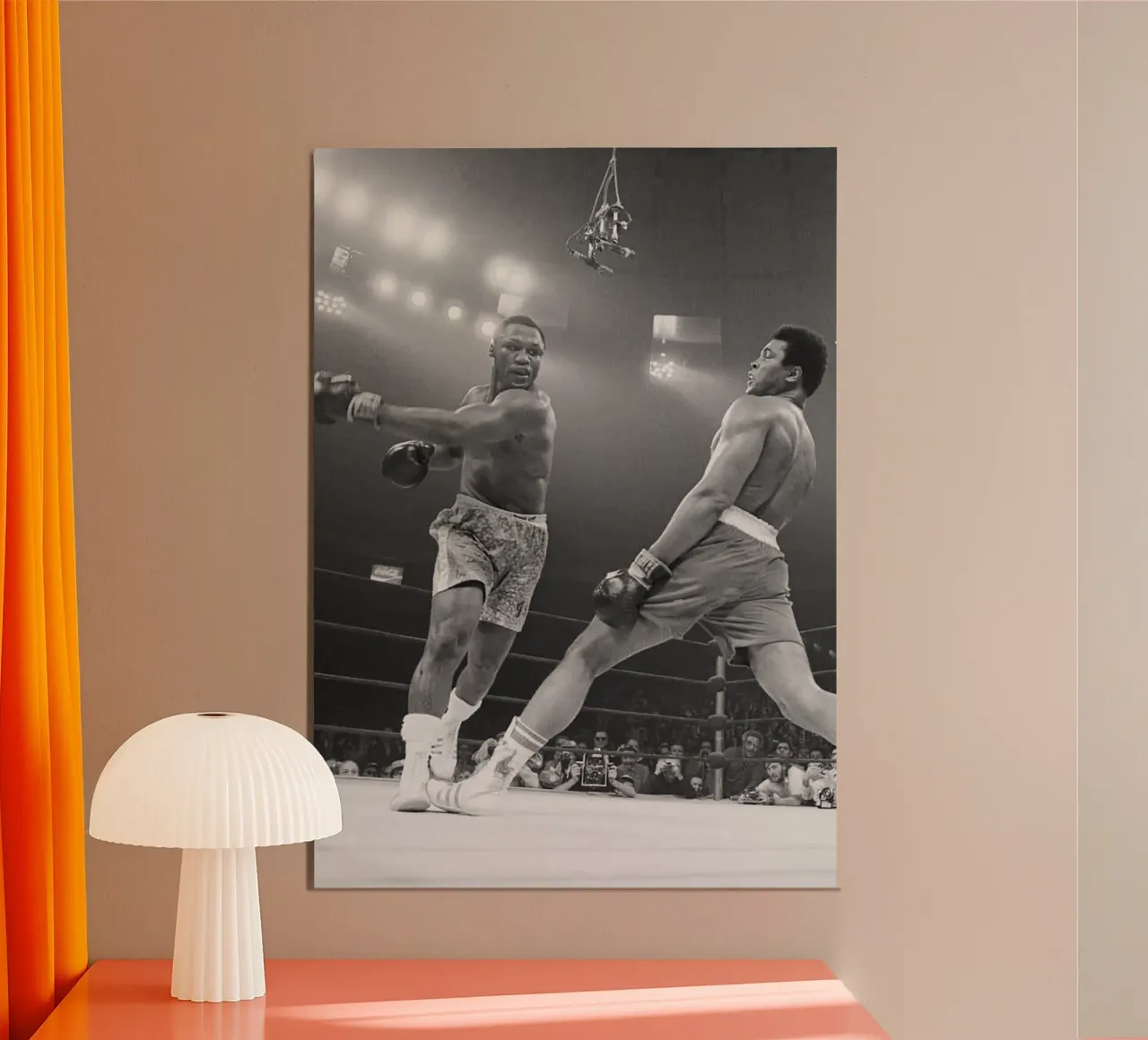 Fight of the Century poster con telaio in alluminio da Attaboy Dsgn