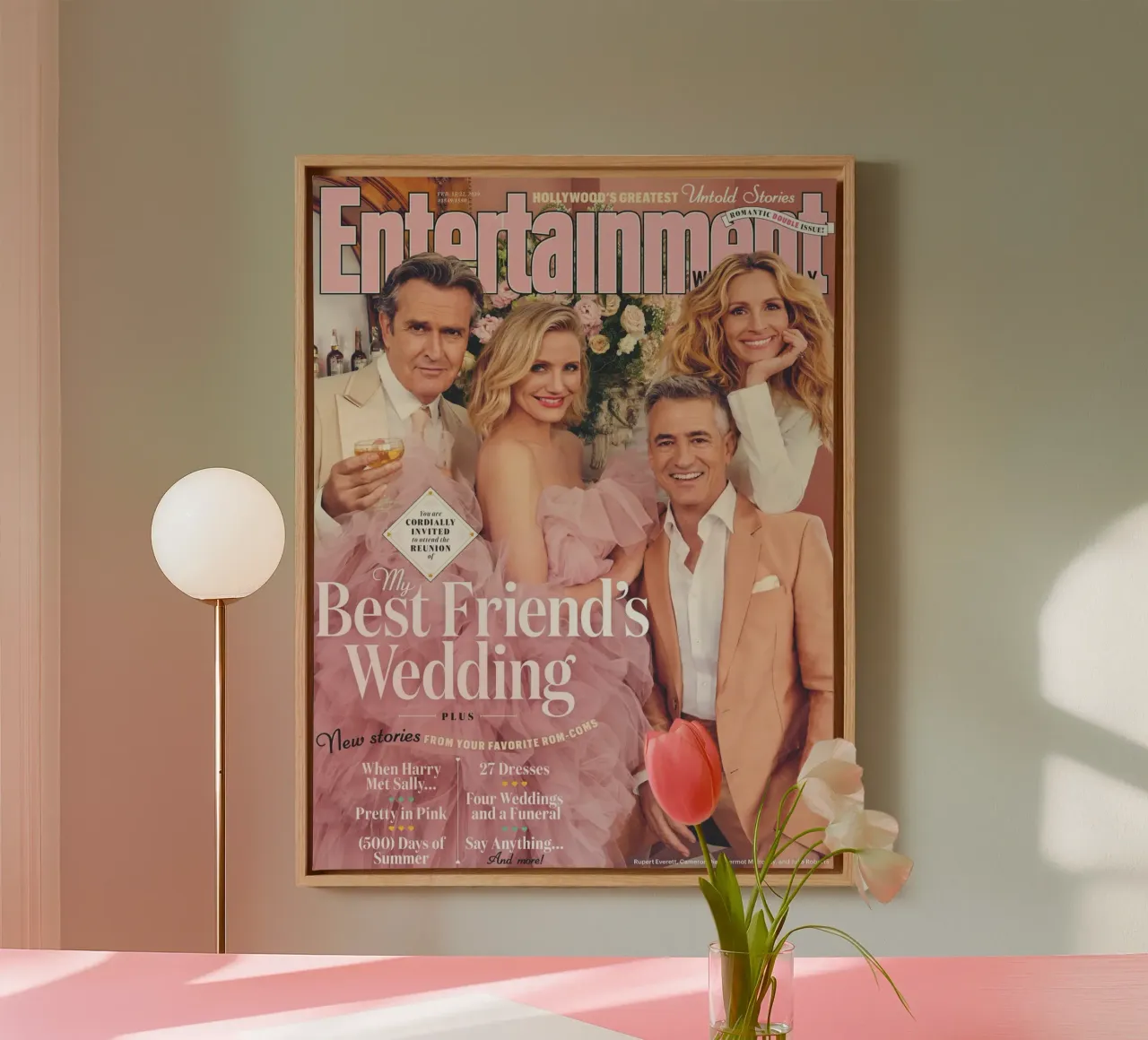 dermot mulroney il matrimonio del mio migliore amico tela con Cornice a cassetta da Danielshop