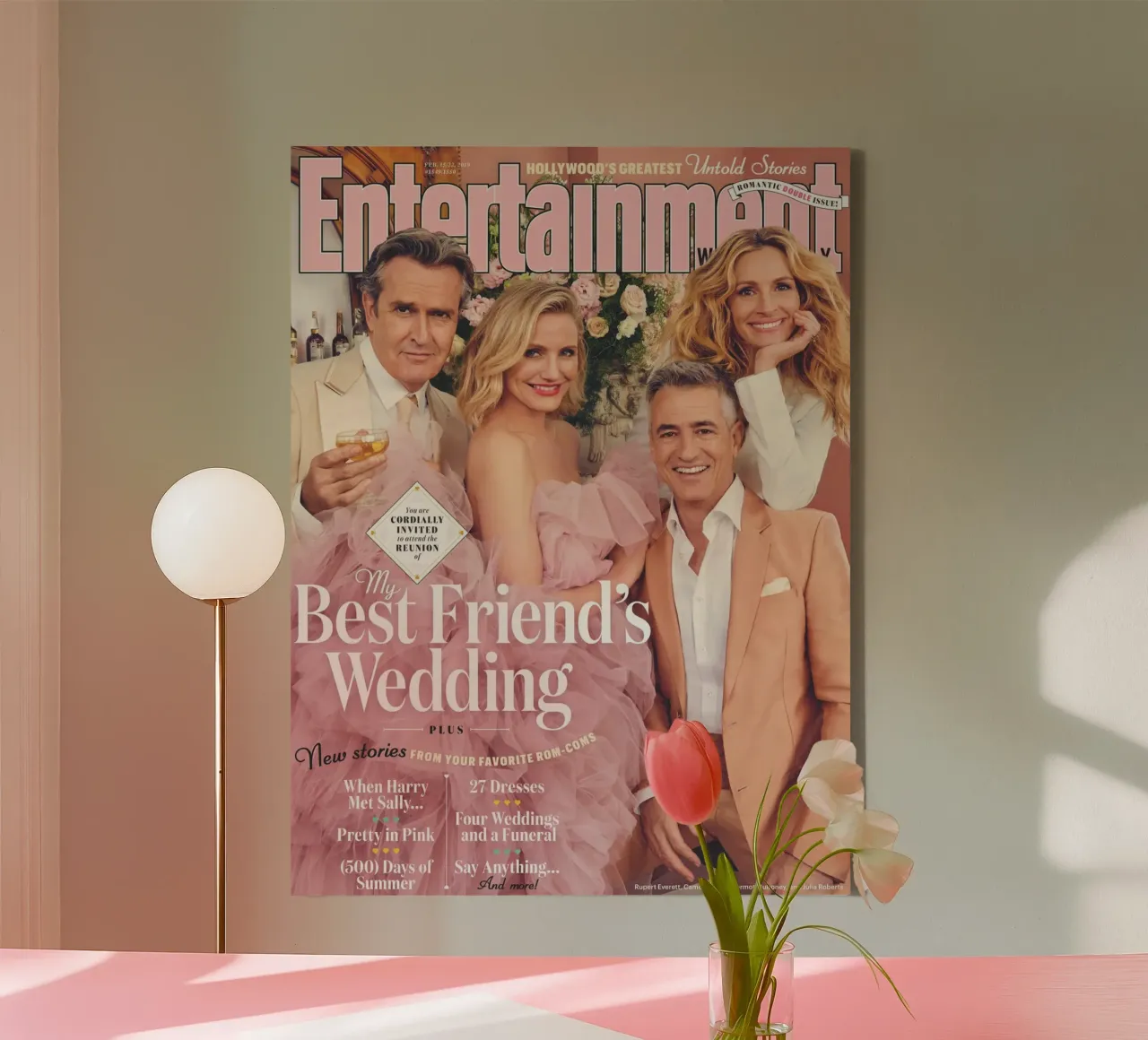 dermot mulroney il matrimonio del mio migliore amico tela con Cornice a cassetta da Danielshop