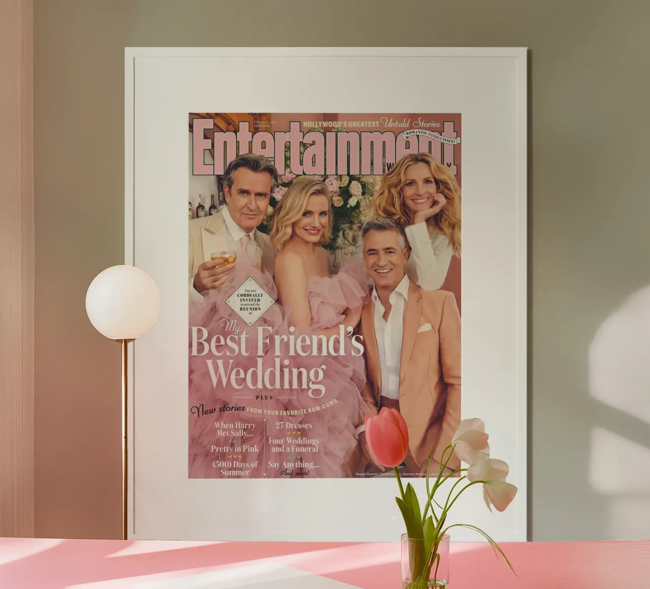 dermot mulroney il matrimonio del mio migliore amico poster con telaio in plastica da Danielshop