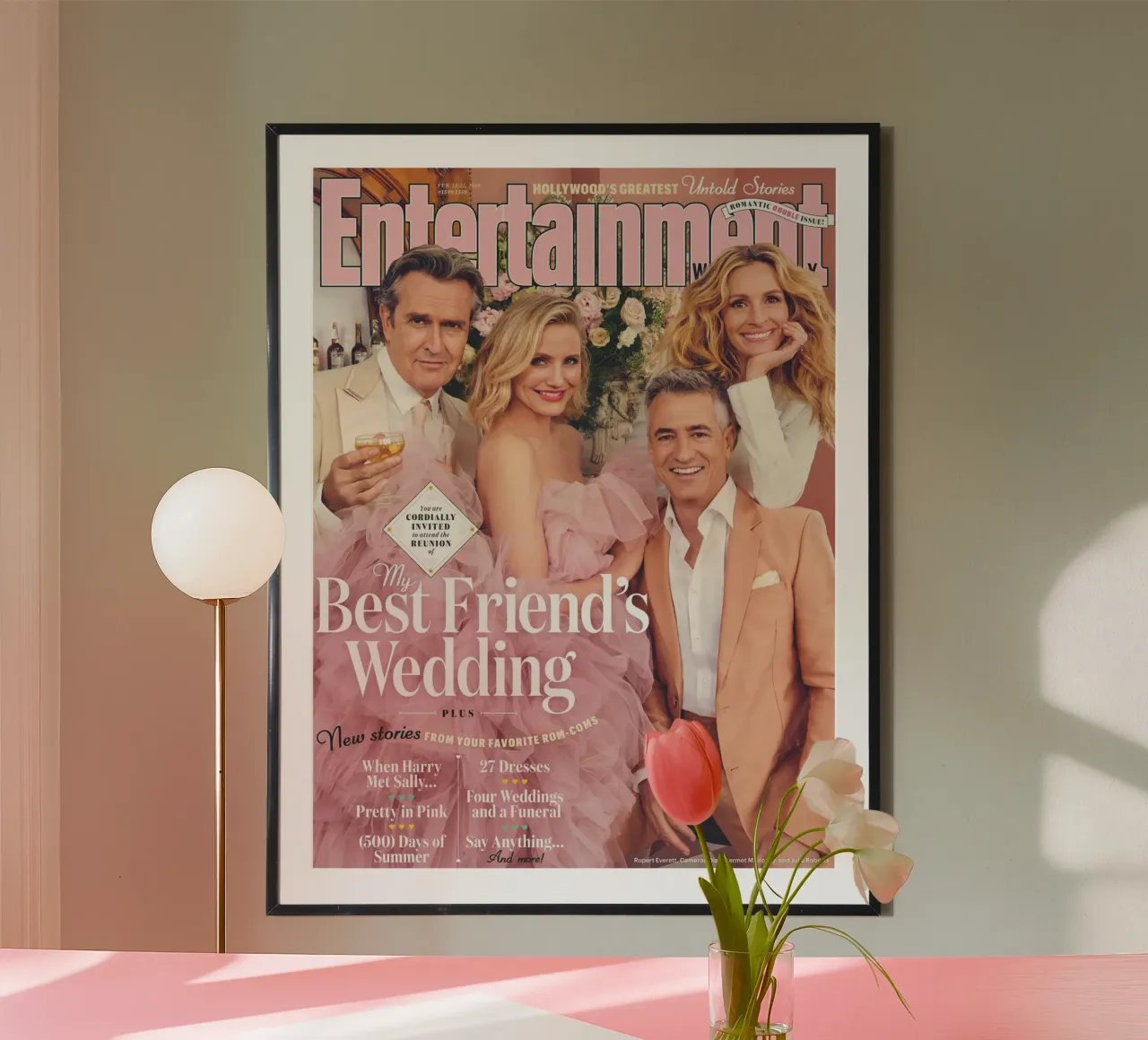 dermot mulroney il matrimonio del mio migliore amico poster con telaio in plastica da Danielshop