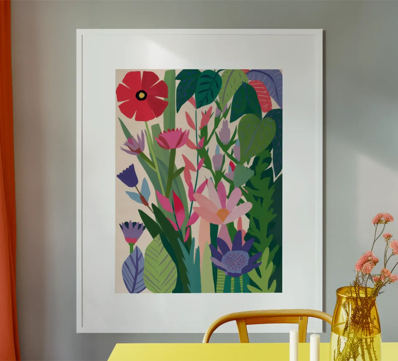 Giardino Fioritura Serenità poster con telaio in plastica da Zep Layers