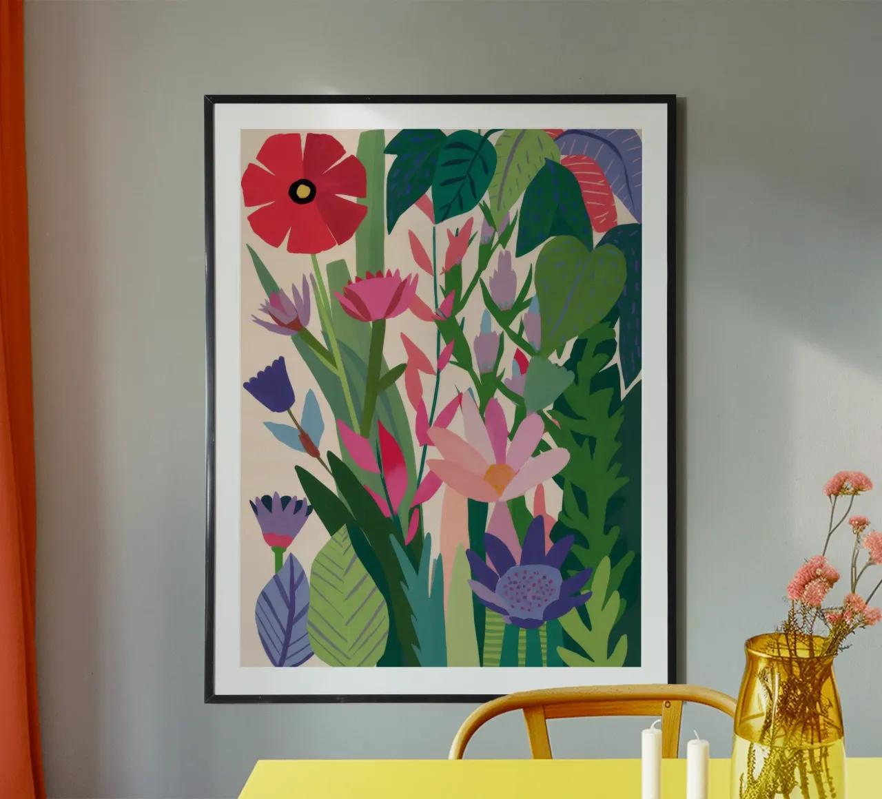 Giardino Fioritura Serenità poster con telaio in plastica da Zep Layers