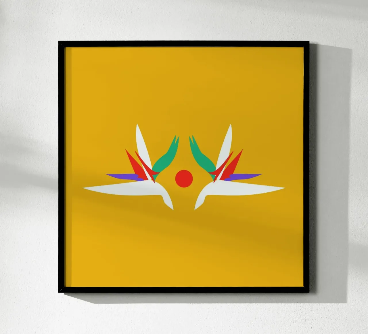 Zonsopgang Paradijs poster met kunststof frame van Mariery Young
