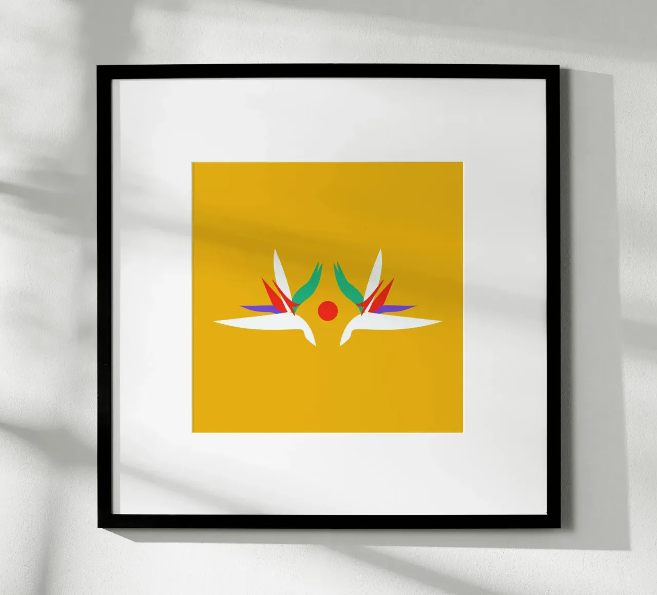 Zonsopgang Paradijs poster met kunststof frame van Mariery Young