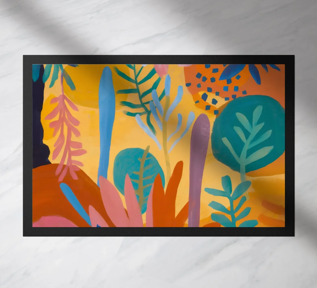 Abstracte Flora Dans deurmat van Zep Layers