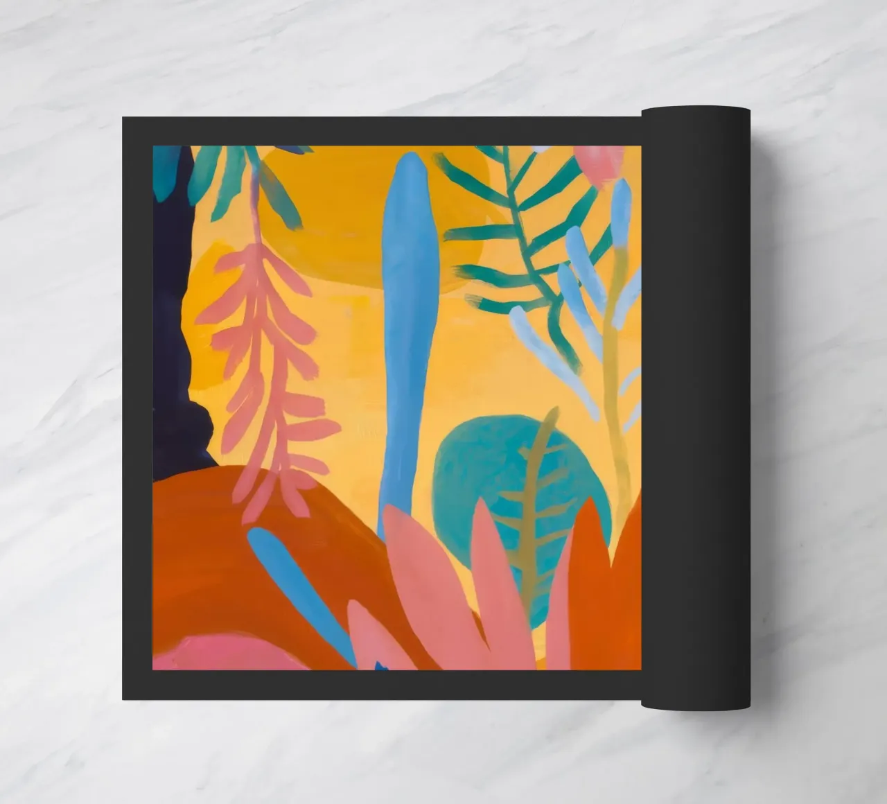 Abstracte Flora Dans deurmat van Zep Layers