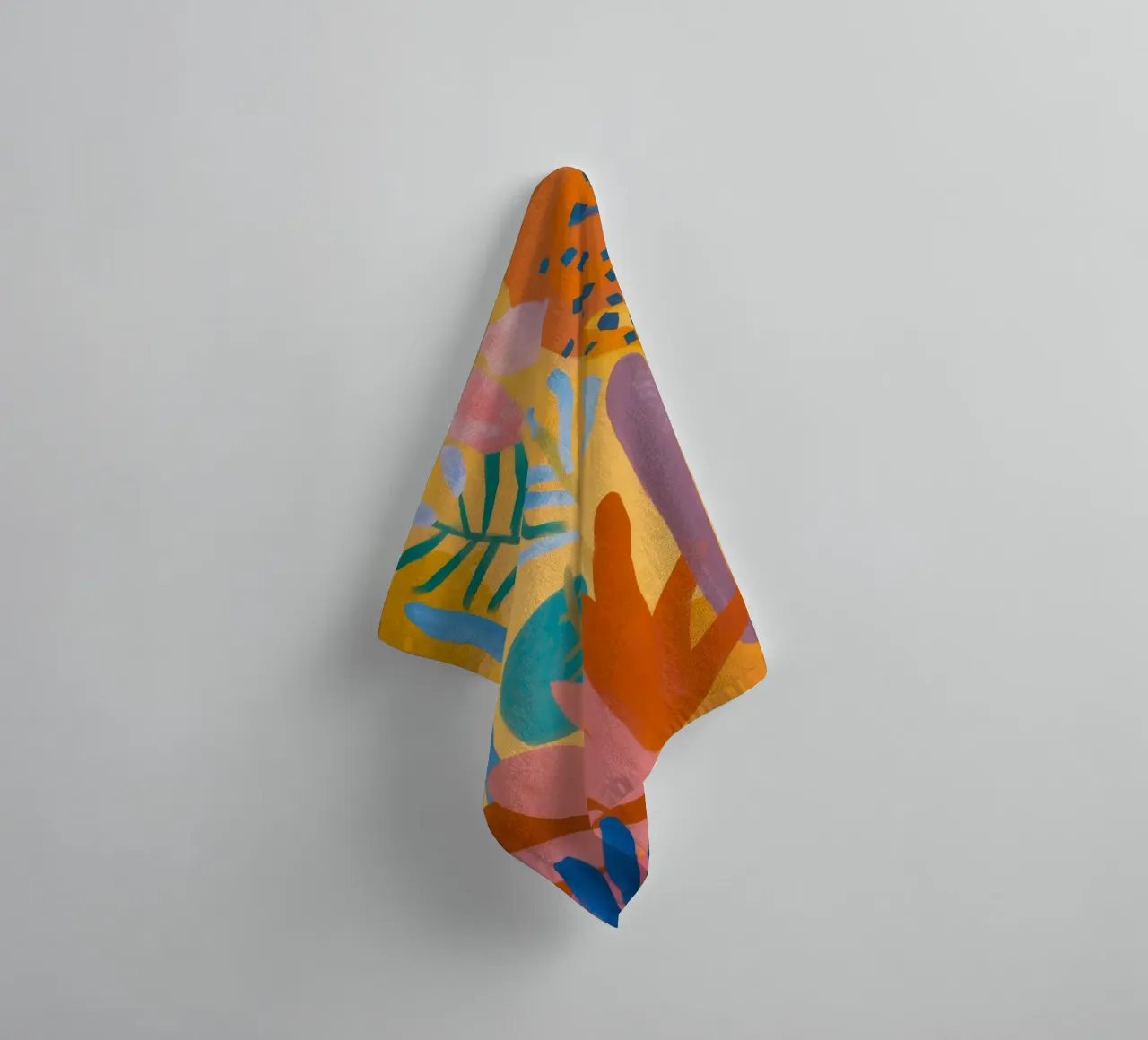 Abstracte Flora Dans badhanddoek van Zep Layers