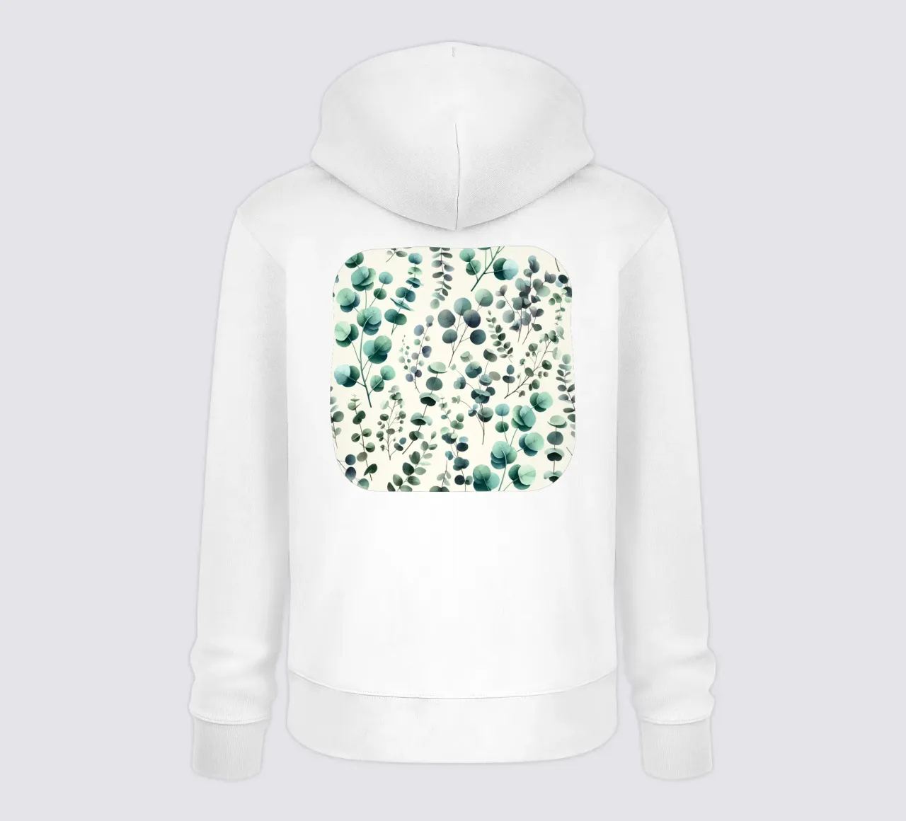 Pattern Foglie di Eucalipto Verde felpa con cappuccio da SilverPegasus