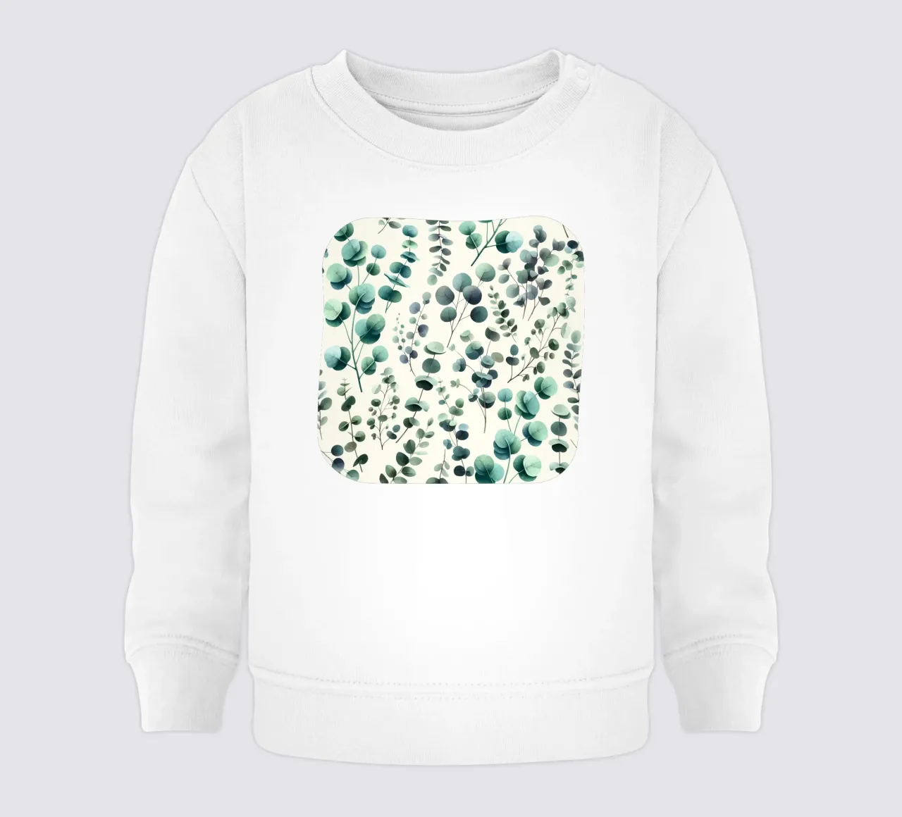 Pattern Foglie di Eucalipto Verde felpa neonato da SilverPegasus