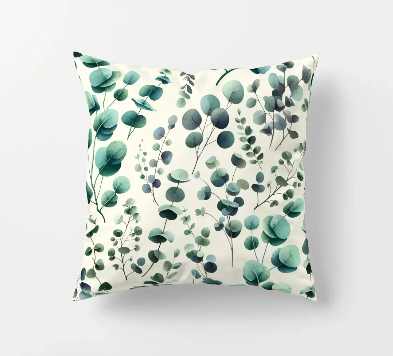 Pattern Foglie di Eucalipto Verde cuscino da SilverPegasus